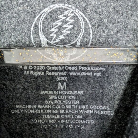 Grateful Dead Dancing Bears Graphic Hoodie Mens Size Medium Gray Sweatshirt - Picture 4 of 9